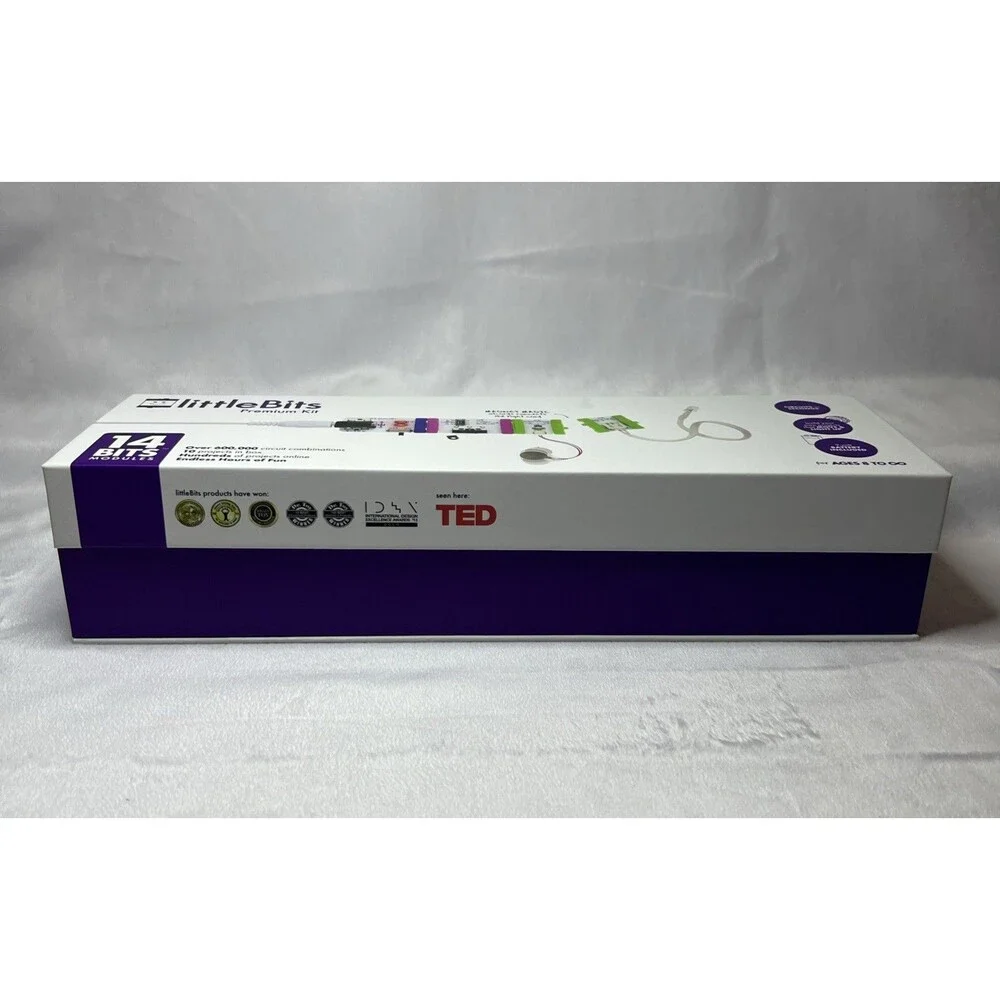 littleBits Premium Kit STEM Toy Electronics Set - 14 Bits Modules - Complete